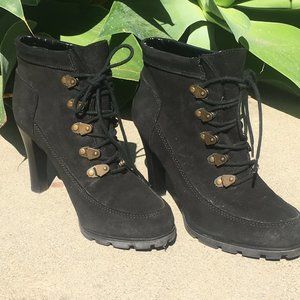 Lauren Ralph Lauren Suede Lace-Up Boots